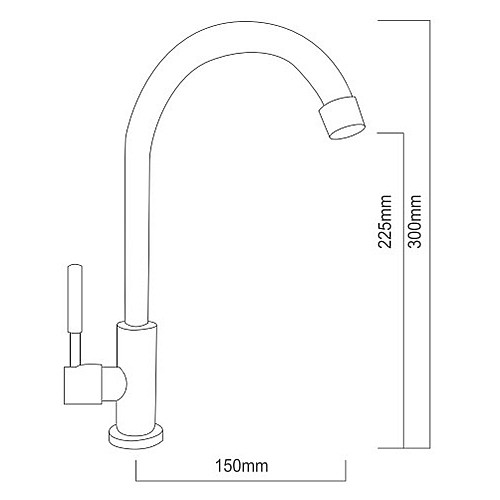 YS5303 吧台單冷水龍頭-2