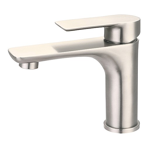 18767 不銹鋼面盆單孔龍頭-1