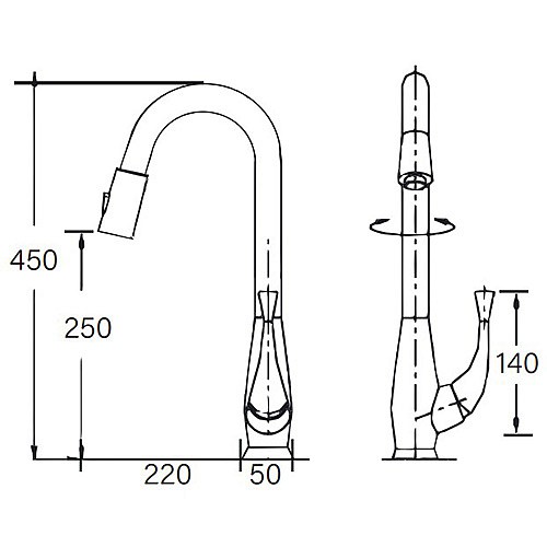 662376廚房伸縮附RO出水龍頭-2