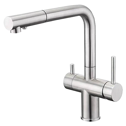 80293不銹鋼廚房伸縮三用龍頭(附淨水器出水)-0