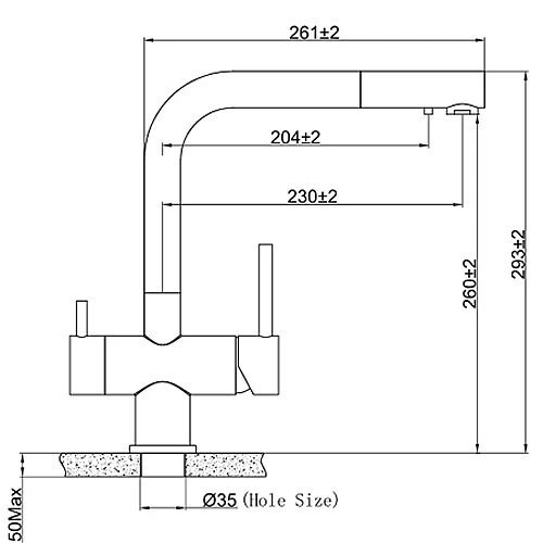 80293不銹鋼廚房伸縮三用龍頭(附淨水器出水)-0