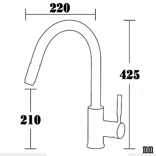 80196-1 廚房不銹鋼伸縮龍頭-0