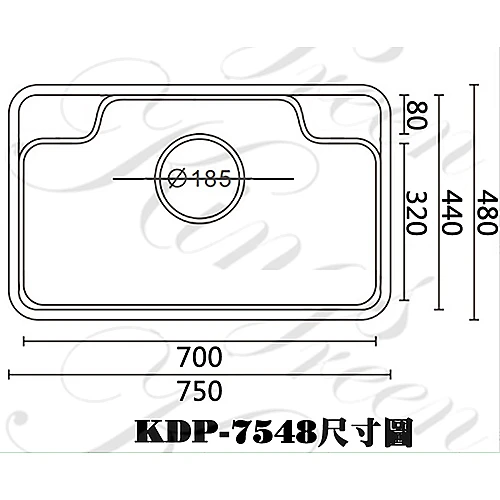 KDP-7548 2D不鏽鋼壓花多功能水槽-0