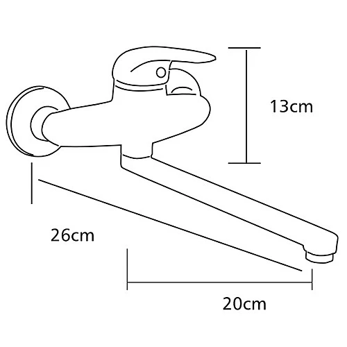 KS376廚房冷熱水壁式龍頭-2