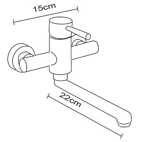 C725廚房冷熱水壁式龍頭-2