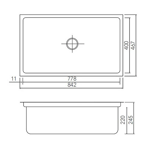 KSSX-8500R圓角方形功能大單槽-1