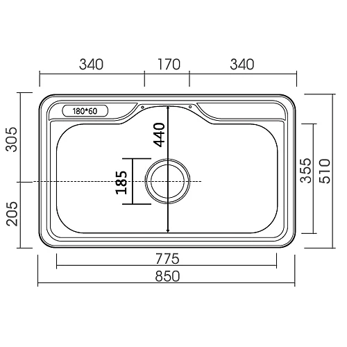 DJIS-850P 韓國不銹鋼水槽-2