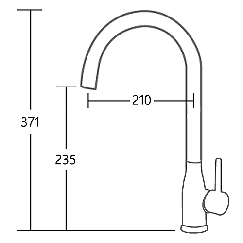 C-20C 酒瓶不銹鋼廚房龍頭-2