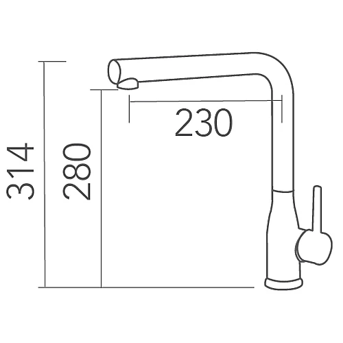 KY-165酒瓶不銹鋼廚房龍頭-2