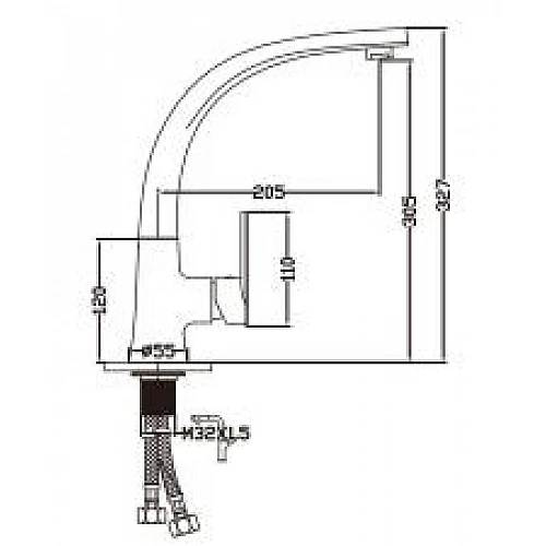 ART-6069現代簡約銀天鵝龍頭-1