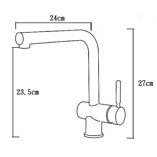KY-1640OB (金屬黑)不銹鋼廚房龍頭-1