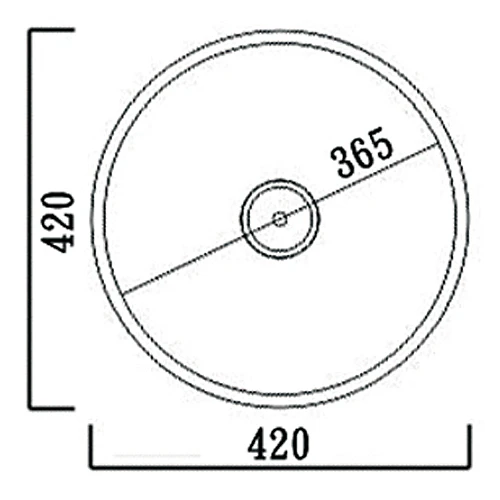 K-043不銹鋼圓型水槽(有溢水孔)-2