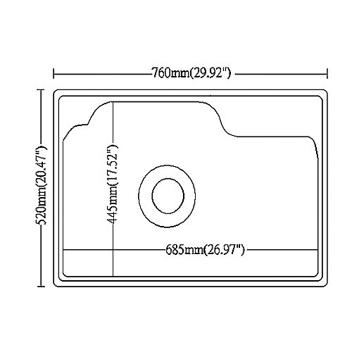 SE-760PA壓花不銹鋼水槽/左大-2