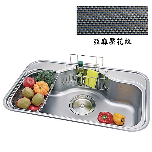 SE-830壓花不銹鋼水槽-1