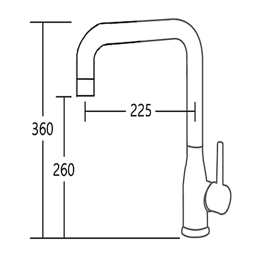 A-19A 酒瓶不銹鋼廚房龍頭-2