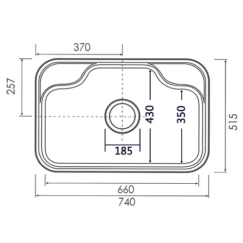 EDS-740P1 韓國壓花不銹鋼水槽-2