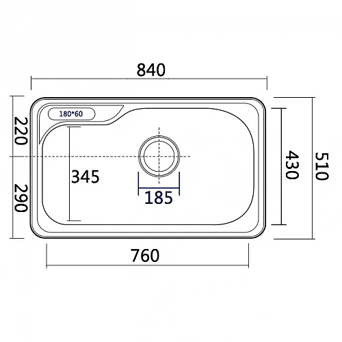 JIS-840PR(右大) 韓國不銹鋼水槽-2