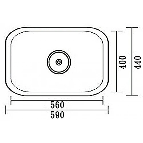 K-5944不銹鋼水槽(有溢水孔)-2