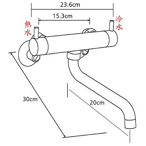 21473廚房冷熱水壁式龍頭-2