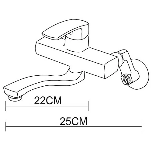 KWM-01廚房冷熱水壁式龍頭-2