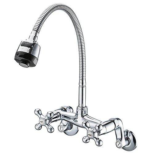 C831廚房冷熱水壁式龍頭-1