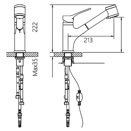 AB50-3709C美國無鉛廚房伸縮龍頭-2
