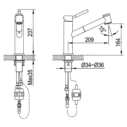 AB50-3816C美國無鉛廚房伸縮龍頭-2