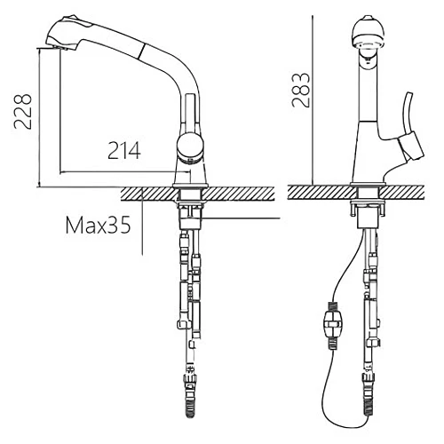 AB50-3702C美國無鉛廚房伸縮龍頭-2