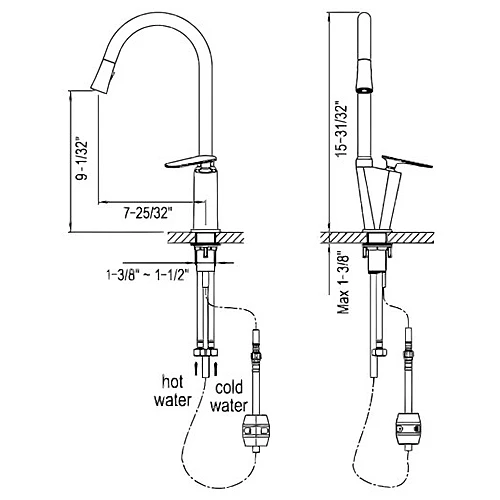 AB27-3602C美國無鉛廚房伸縮龍頭-2