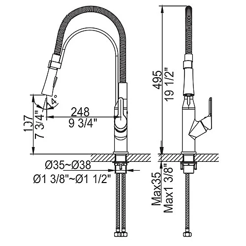 AB50-3364C美國無鉛廚房伸縮龍頭-2