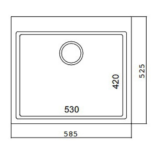 EKS-585G結晶石單水槽/金屬灰-2