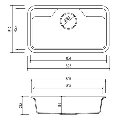 HS-890壓克力人造石水槽-2