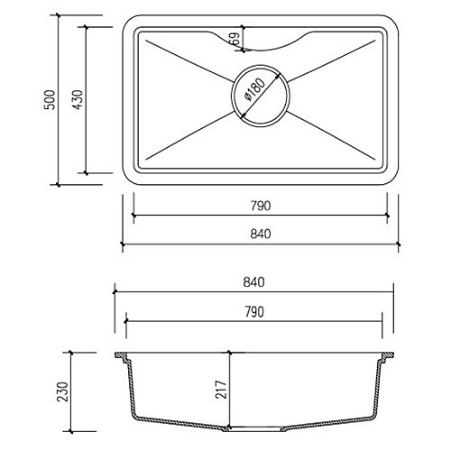 HS-820壓克力人造石水槽-2