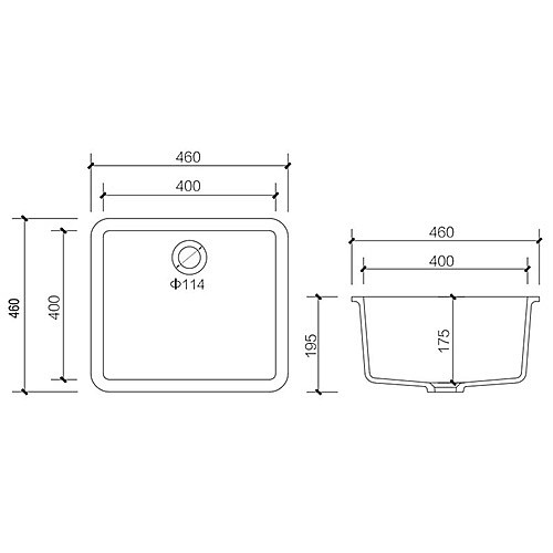 HS-400 壓克力人造石水槽-2