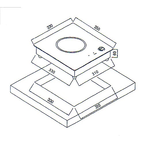 RAFU 觸控單口電陶爐RF-106/ 110V-2