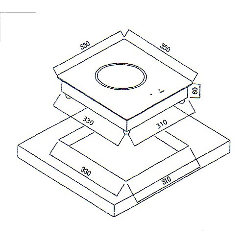 RAFU 觸控單口電陶爐RF-106/ 220V-2