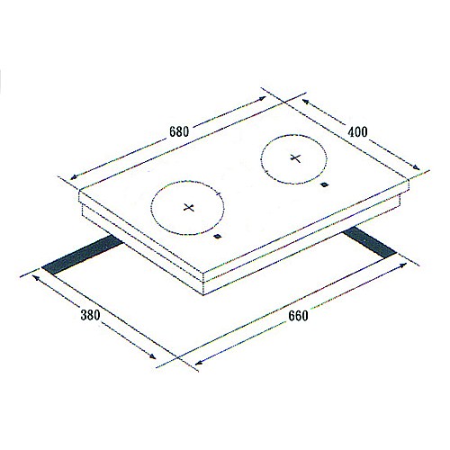 RAFU 觸控雙口電陶爐RF-107/ 220V-2
