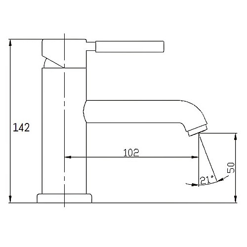 11617BK面盆單孔龍頭-2