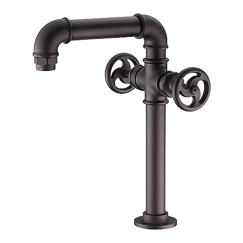 CH25工業風雙槍冷熱水龍頭-1