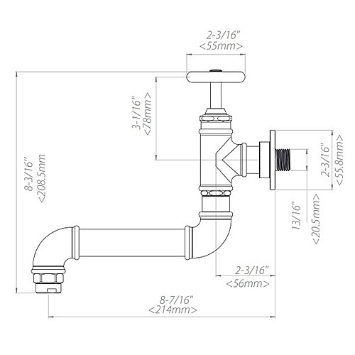 CH27工業風單冷水龍頭-2