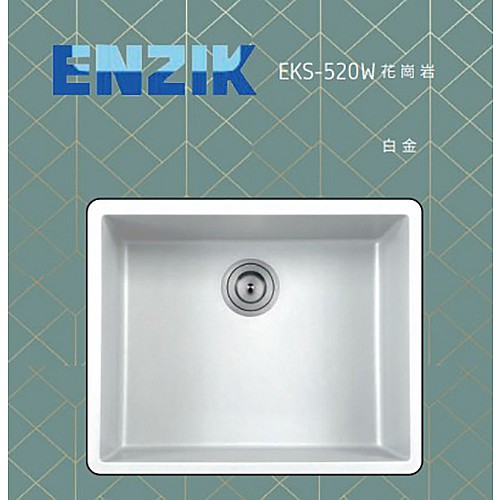 EKS-520W結晶石單水槽/白金